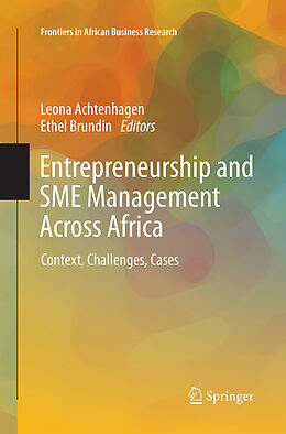 Couverture cartonnée Entrepreneurship and SME Management Across Africa de 