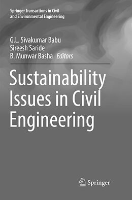 Couverture cartonnée Sustainability Issues in Civil Engineering de 