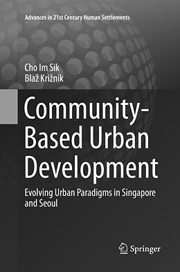 Couverture cartonnée Community-Based Urban Development de Bla  Kri nik, Im Sik Cho