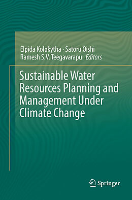 Couverture cartonnée Sustainable Water Resources Planning and Management Under Climate Change de 