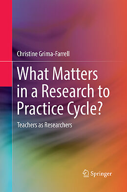 Couverture cartonnée What Matters in a Research to Practice Cycle? de Christine Grima-Farrell