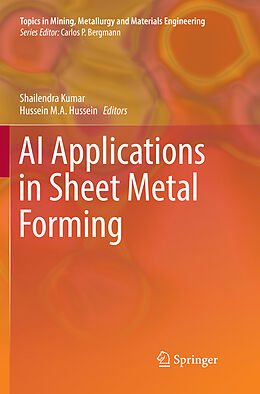 Couverture cartonnée AI Applications in Sheet Metal Forming de 