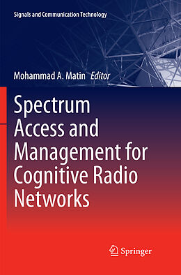 Couverture cartonnée Spectrum Access and Management for Cognitive Radio Networks de 