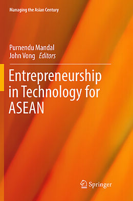 Couverture cartonnée Entrepreneurship in Technology for ASEAN de 