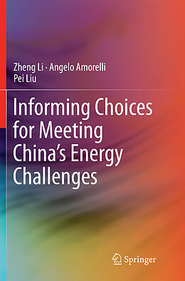 Kartonierter Einband Informing Choices for Meeting China s Energy Challenges von Zheng Li, Pei Liu, Angelo Amorelli