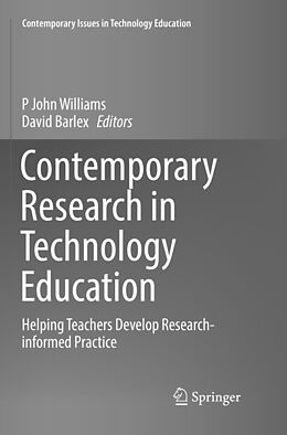 Couverture cartonnée Contemporary Research in Technology Education de 