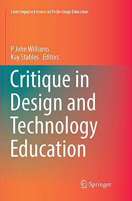 Couverture cartonnée Critique in Design and Technology Education de 