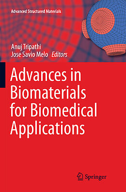 Couverture cartonnée Advances in Biomaterials for Biomedical Applications de 