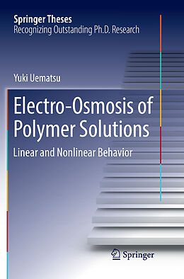 Couverture cartonnée Electro-Osmosis of Polymer Solutions de Yuki Uematsu