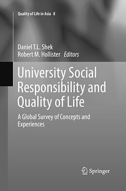 Couverture cartonnée University Social Responsibility and Quality of Life de 