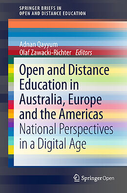 Kartonierter Einband Open and Distance Education in Australia, Europe and the Americas von 