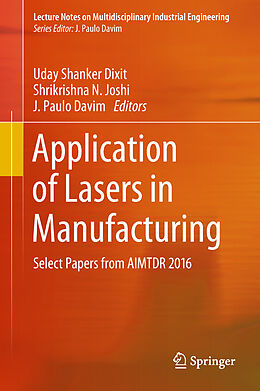 Fester Einband Application of Lasers in Manufacturing von 