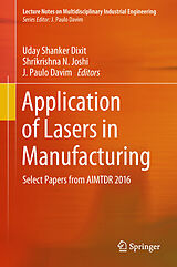 eBook (pdf) Application of Lasers in Manufacturing de 