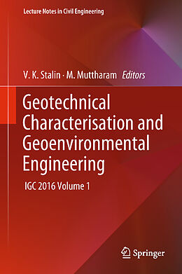 Fester Einband Geotechnical Characterisation and Geoenvironmental Engineering von 