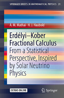 Kartonierter Einband Erdélyi Kober Fractional Calculus von H. J. Haubold, A. M. Mathai