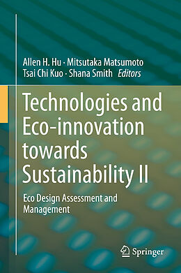 Livre Relié Technologies and Eco-innovation towards Sustainability II de 