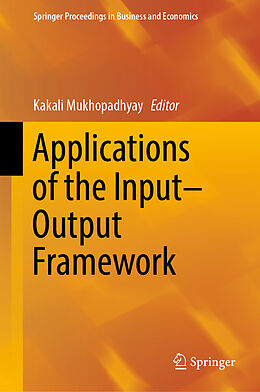 Livre Relié Applications of the Input-Output Framework de 