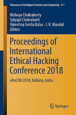 Couverture cartonnée Proceedings of International Ethical Hacking Conference 2018 de 