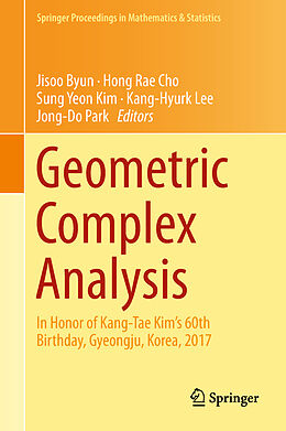 Livre Relié Geometric Complex Analysis de 