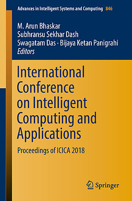 Couverture cartonnée International Conference on Intelligent Computing and Applications de 