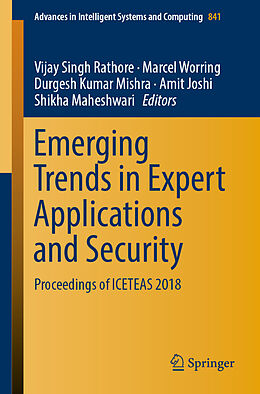 Couverture cartonnée Emerging Trends in Expert Applications and Security de 