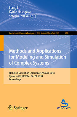 Couverture cartonnée Methods and Applications for Modeling and Simulation of Complex Systems de 