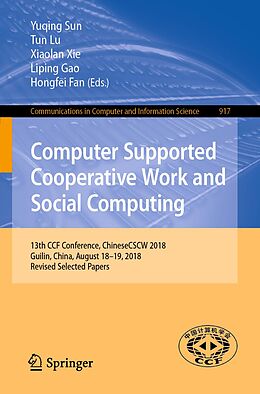 E-Book (pdf) Computer Supported Cooperative Work and Social Computing von 