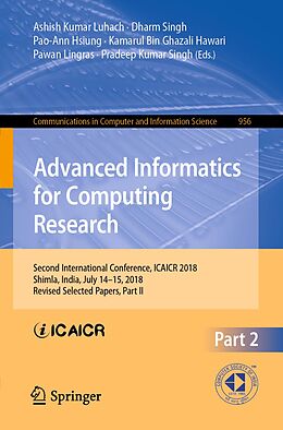 eBook (pdf) Advanced Informatics for Computing Research de 