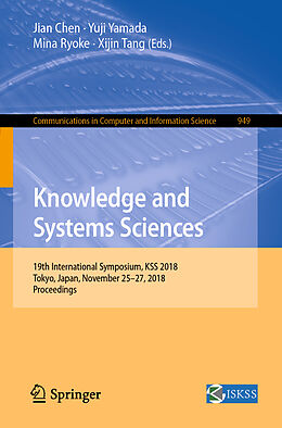 Couverture cartonnée Knowledge and Systems Sciences de 