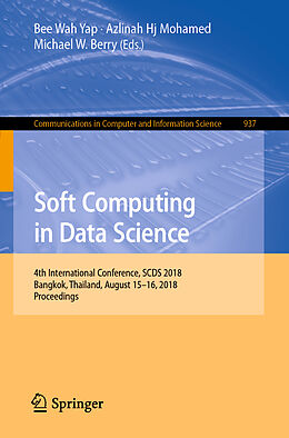 Couverture cartonnée Soft Computing in Data Science de 