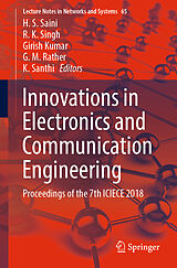 Couverture cartonnée Innovations in Electronics and Communication Engineering de 