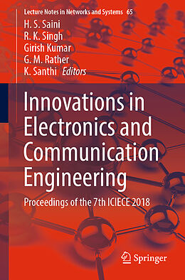 Couverture cartonnée Innovations in Electronics and Communication Engineering de 