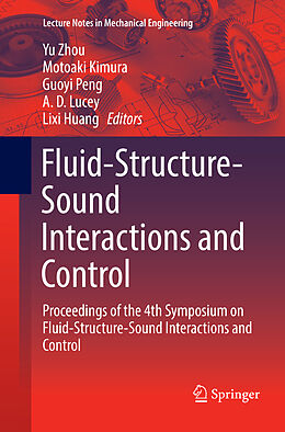 Couverture cartonnée Fluid-Structure-Sound Interactions and Control de 