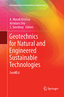 Couverture cartonnée Geotechnics for Natural and Engineered Sustainable Technologies de 