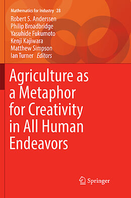 Couverture cartonnée Agriculture as a Metaphor for Creativity in All Human Endeavors de 