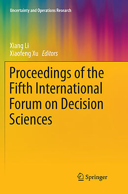 Kartonierter Einband Proceedings of the Fifth International Forum on Decision Sciences von 