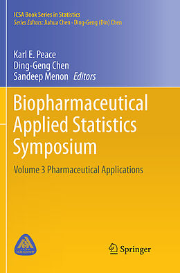 Couverture cartonnée Biopharmaceutical Applied Statistics Symposium de 