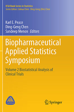 Couverture cartonnée Biopharmaceutical Applied Statistics Symposium de 