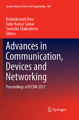 Kartonierter Einband Advances in Communication, Devices and Networking von 