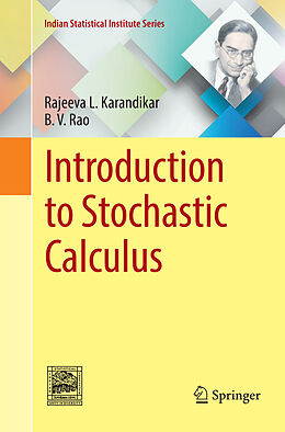 Couverture cartonnée Introduction to Stochastic Calculus de B. V. Rao, Rajeeva L. Karandikar