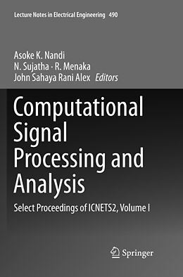 Kartonierter Einband Computational Signal Processing and Analysis von 