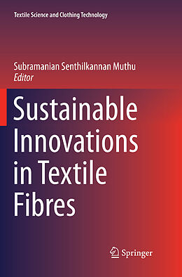 Couverture cartonnée Sustainable Innovations in Textile Fibres de 