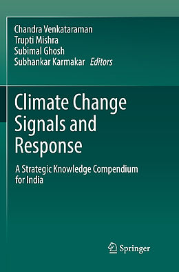 Couverture cartonnée Climate Change Signals and Response de 