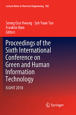 Kartonierter Einband Proceedings of the Sixth International Conference on Green and Human Information Technology von 