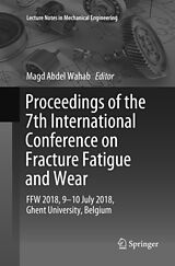 Couverture cartonnée Proceedings of the 7th International Conference on Fracture Fatigue and Wear de 