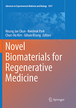 Couverture cartonnée Novel Biomaterials for Regenerative Medicine de 