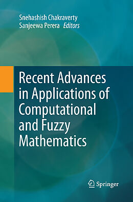 Couverture cartonnée Recent Advances in Applications of Computational and Fuzzy Mathematics de 