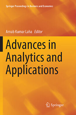 Couverture cartonnée Advances in Analytics and Applications de 