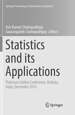 Kartonierter Einband Statistics and its Applications von 