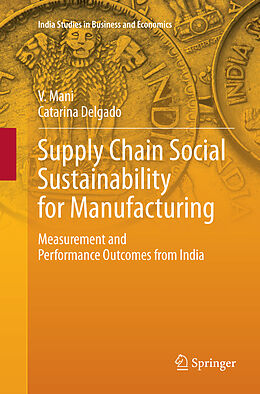 Couverture cartonnée Supply Chain Social Sustainability for Manufacturing de Catarina Delgado, V. Mani